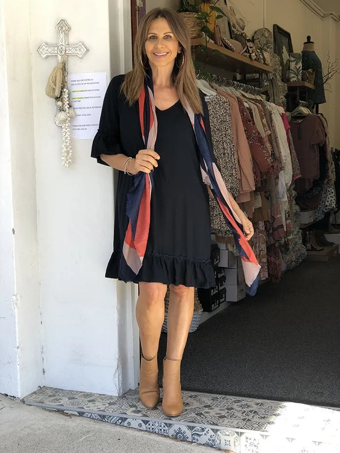 Deep Navy Shift Dress