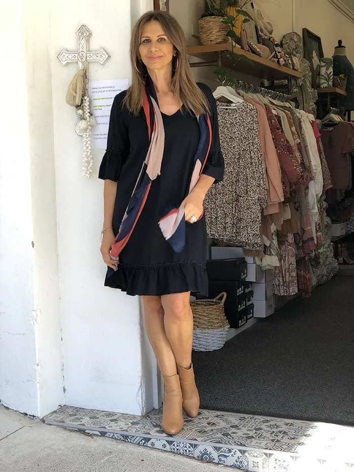 Deep Navy Shift Dress