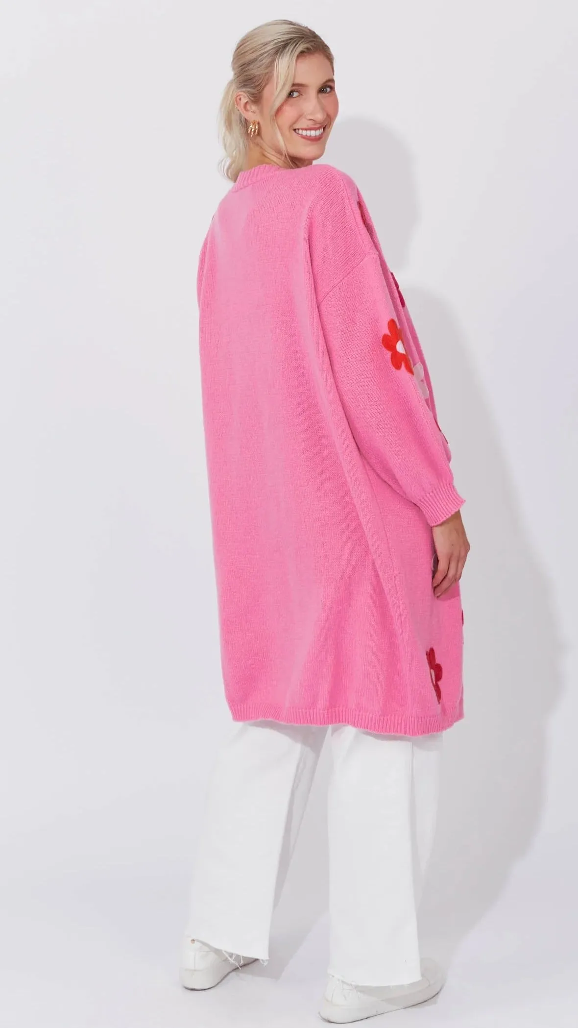 Delphi Cardigan - Chilli/Pink