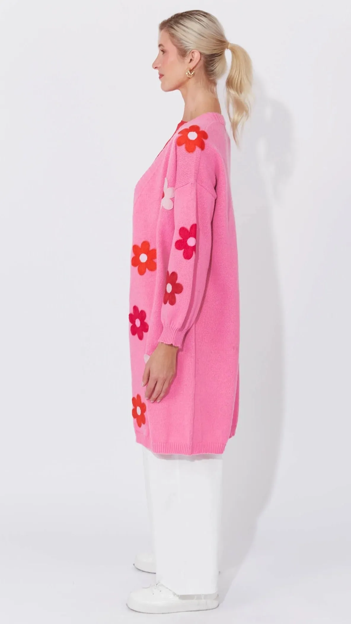Delphi Cardigan - Chilli/Pink