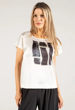 Diamante Detail Stain Top