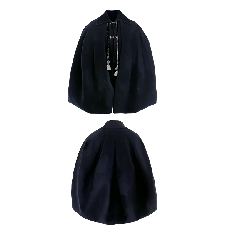 Double-Layer Pleated Cape