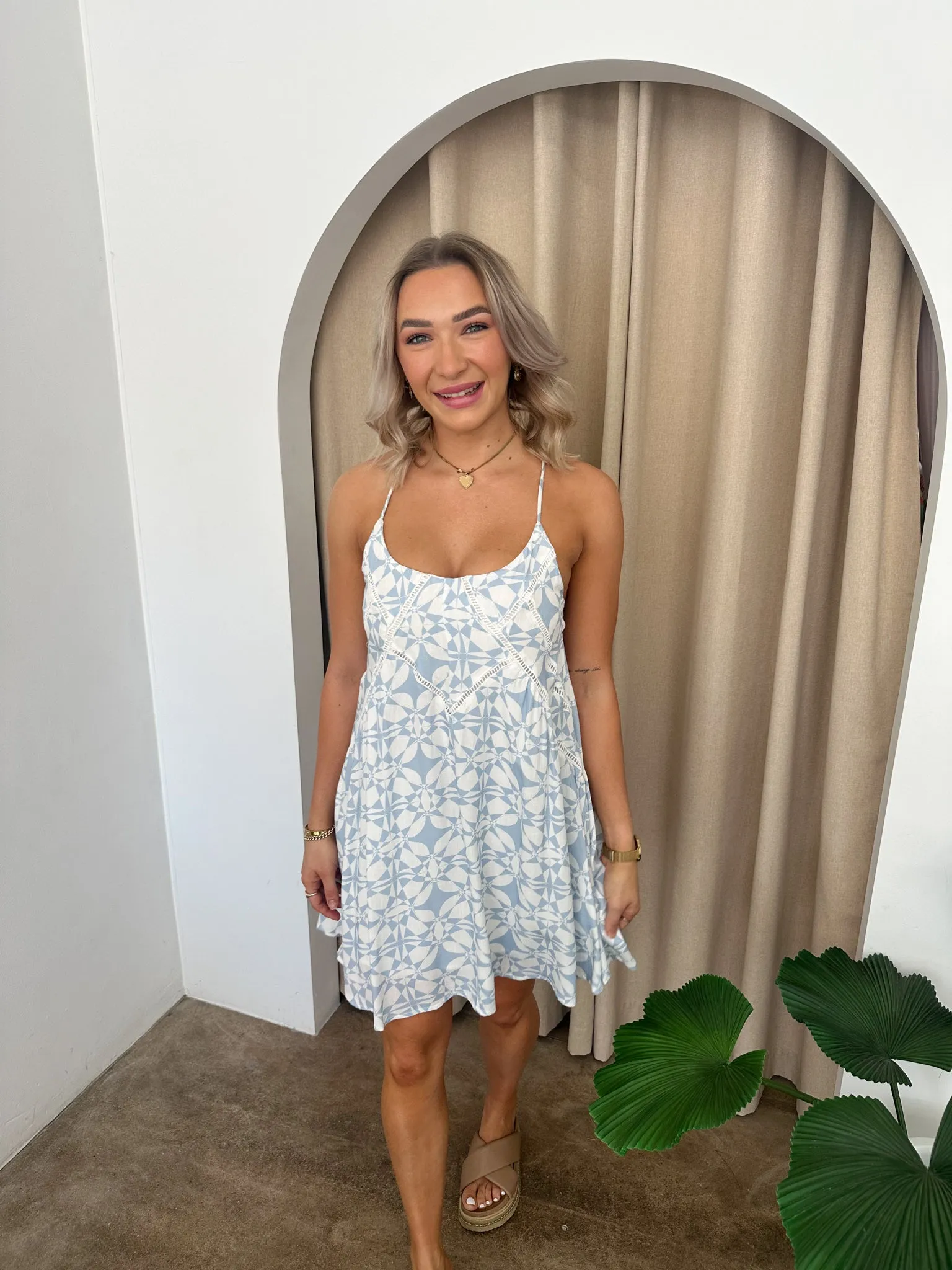 Dream Dress -Blue/White