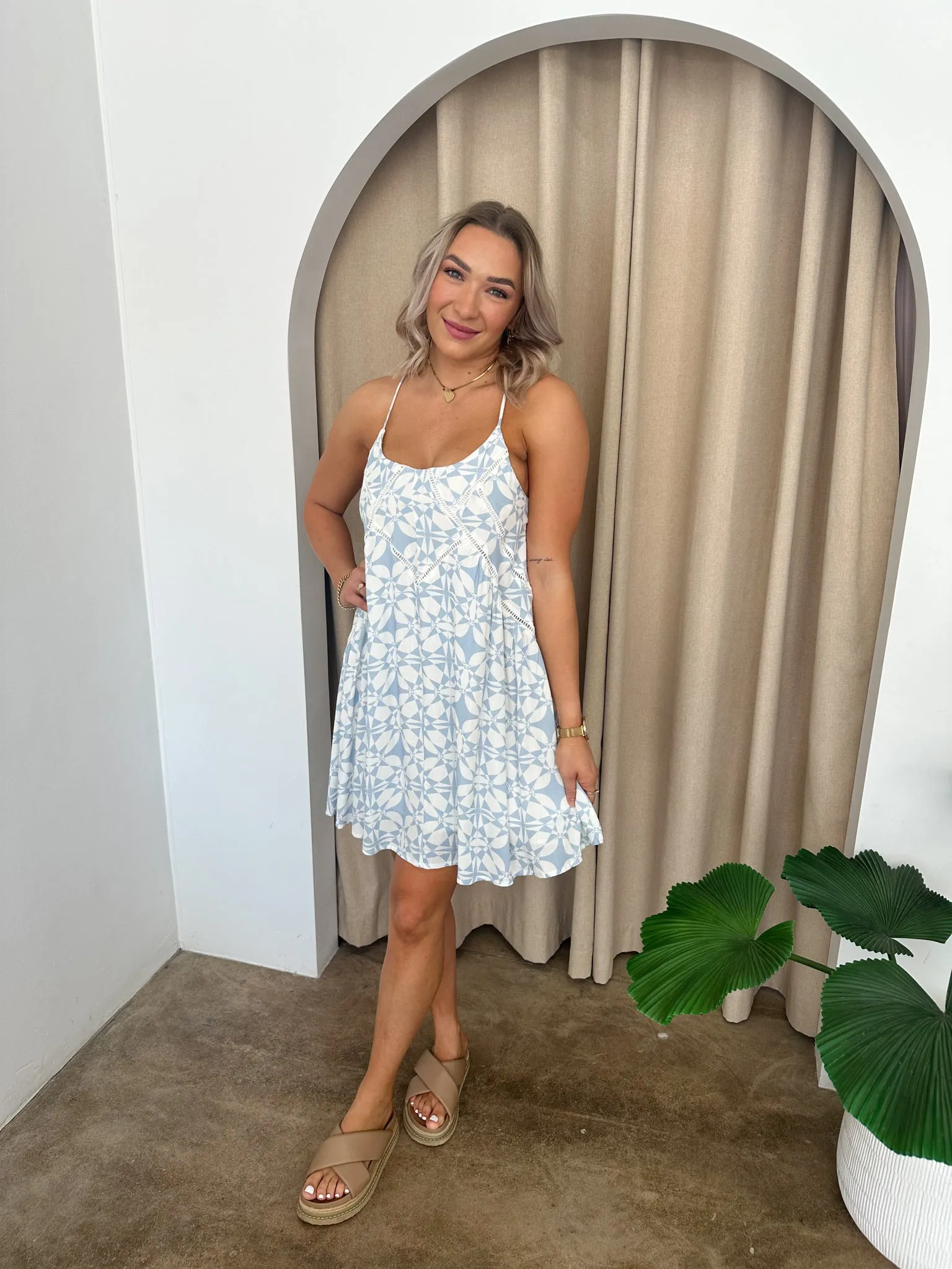 Dream Dress -Blue/White
