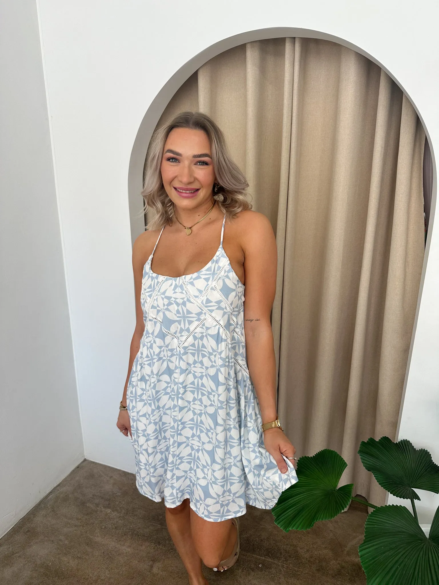Dream Dress -Blue/White