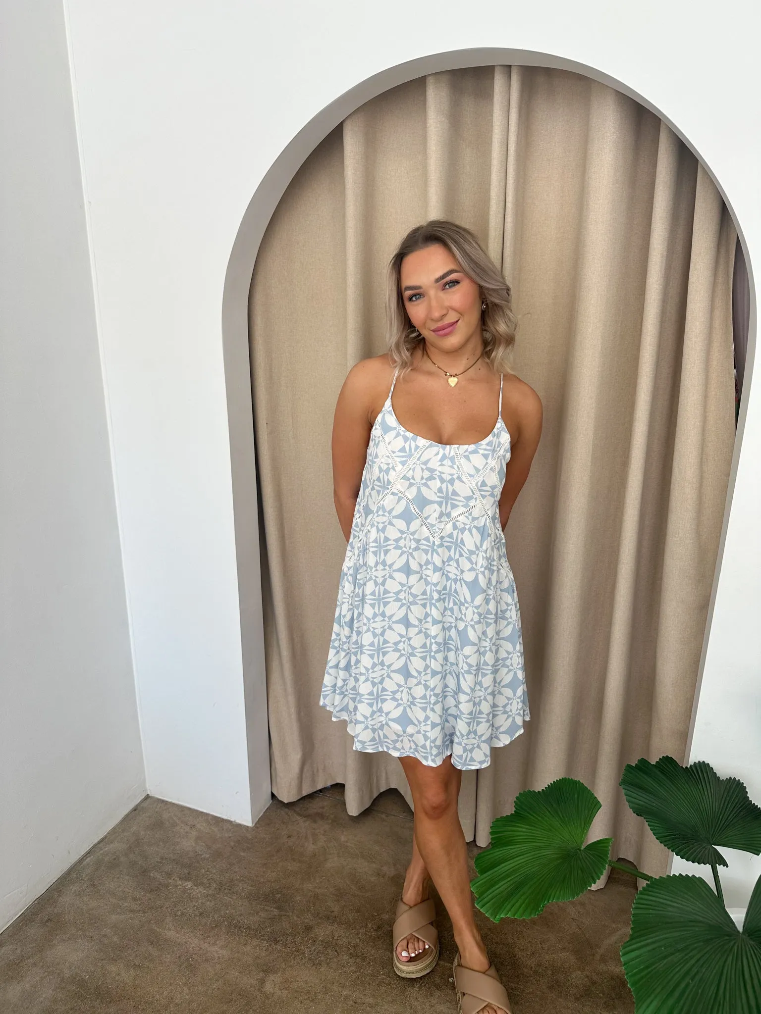 Dream Dress -Blue/White