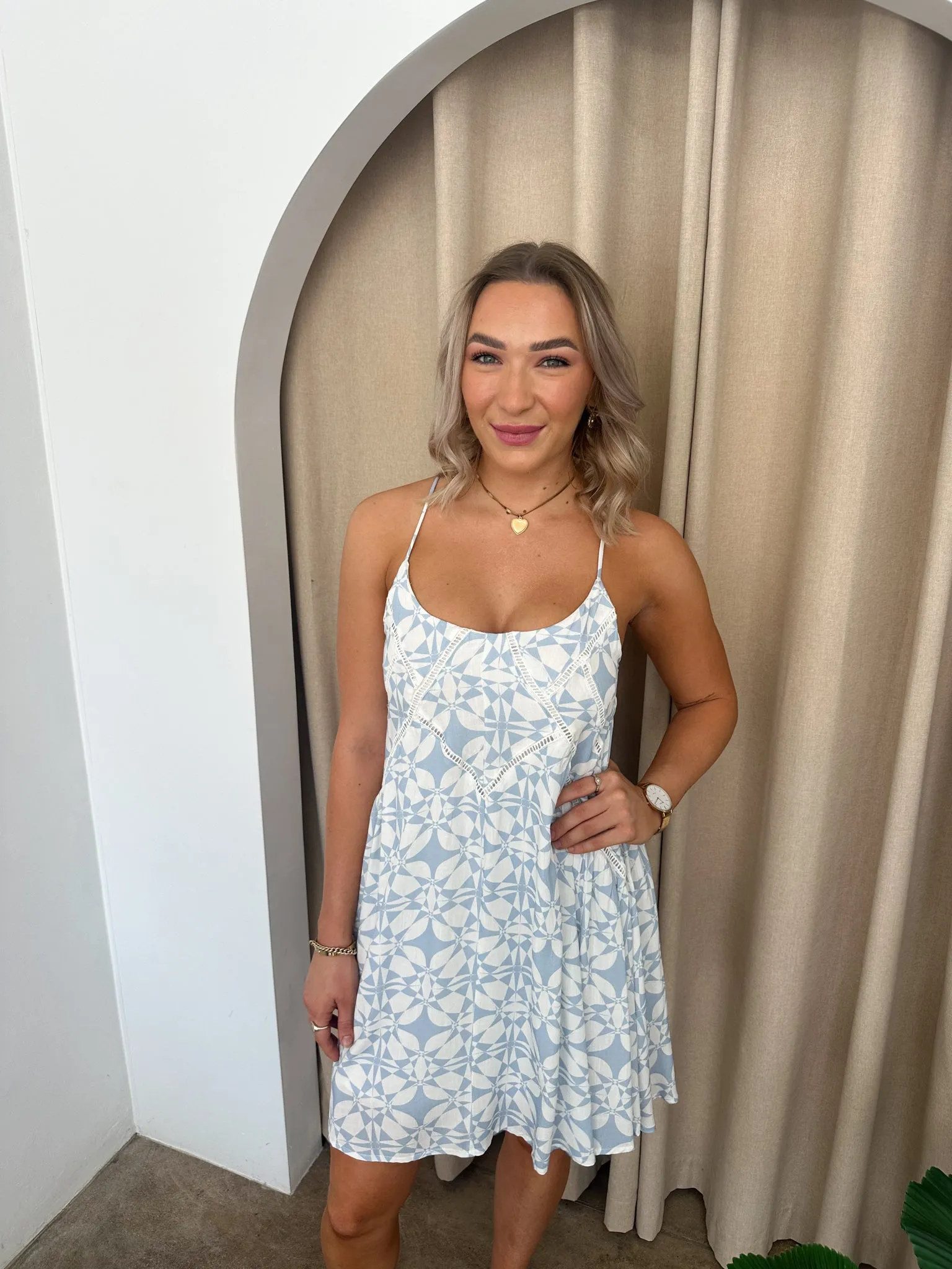 Dream Dress -Blue/White