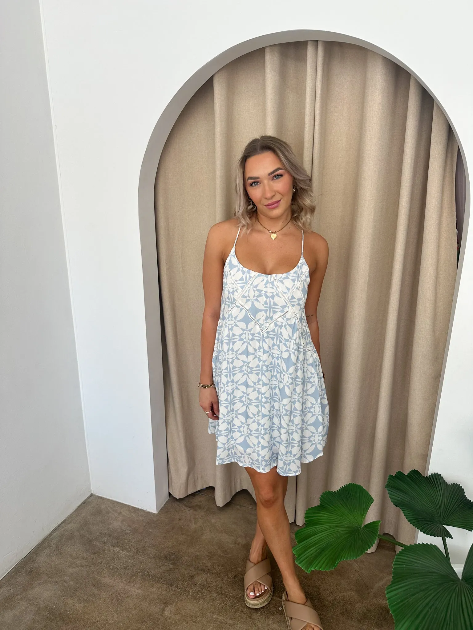 Dream Dress -Blue/White