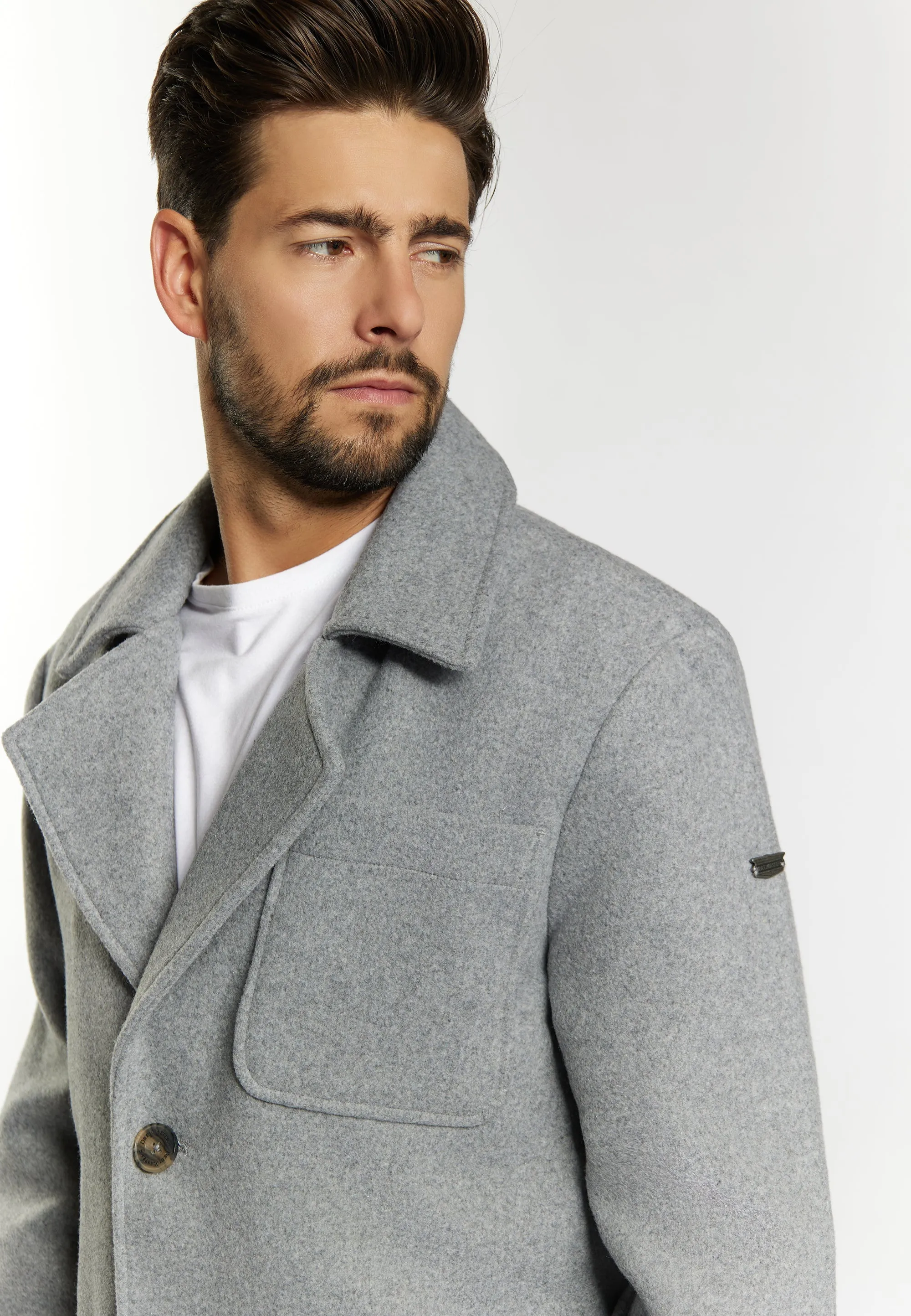 Dreimaster vintage Men's Short Wool Blend Coat