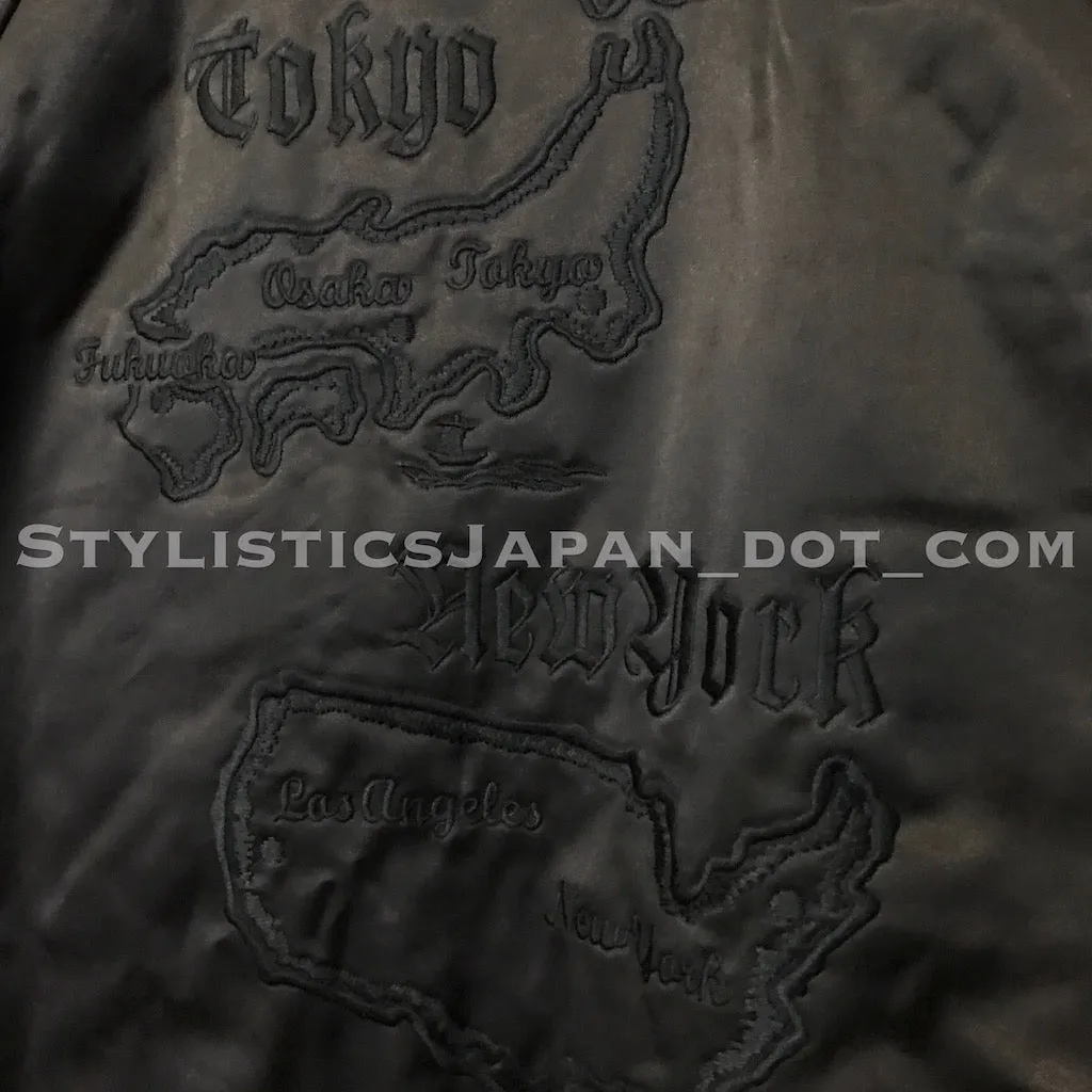 DS! Neighborhood x Supreme Souvenir Sukajan Jacket Black M