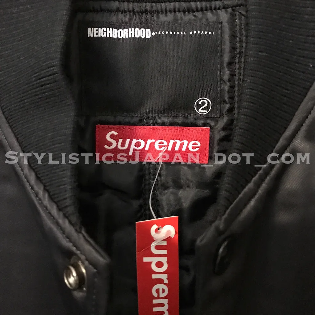 DS! Neighborhood x Supreme Souvenir Sukajan Jacket Black M