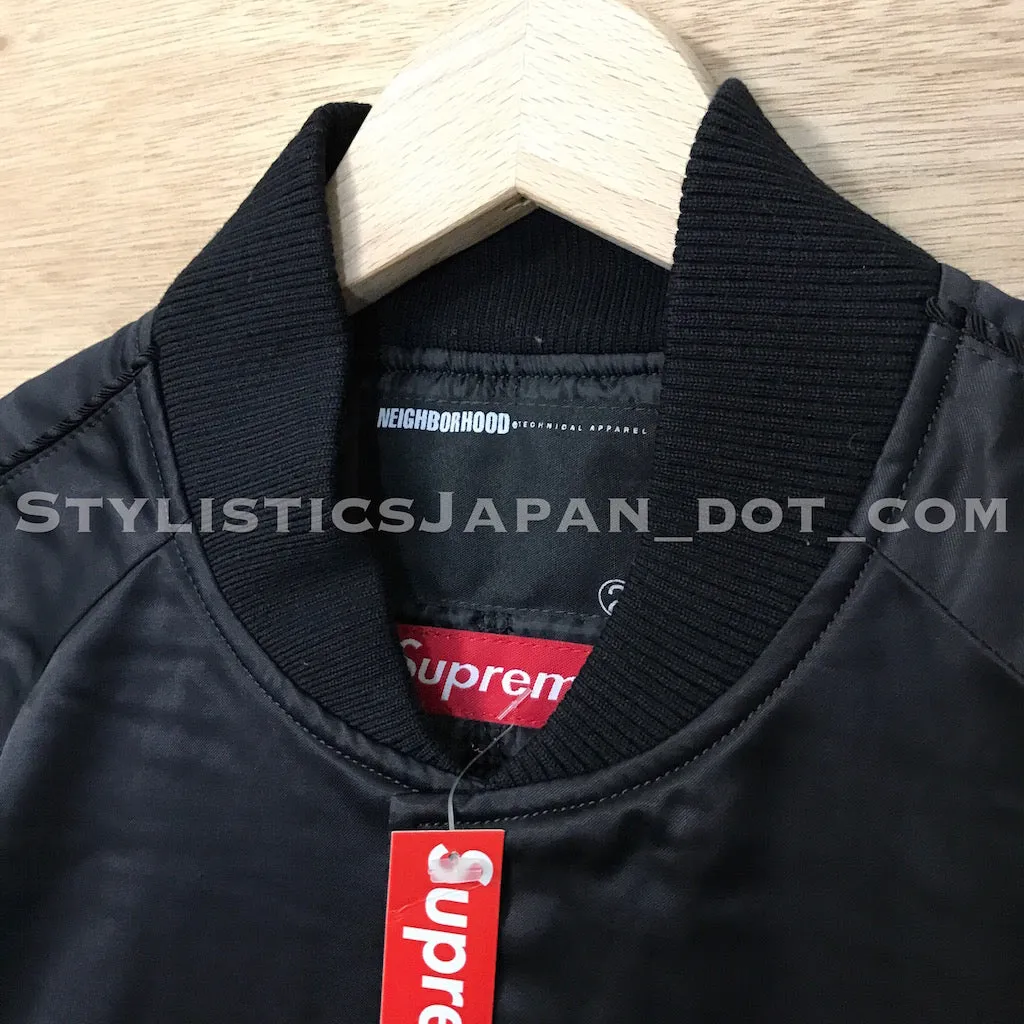 DS! Neighborhood x Supreme Souvenir Sukajan Jacket Black M