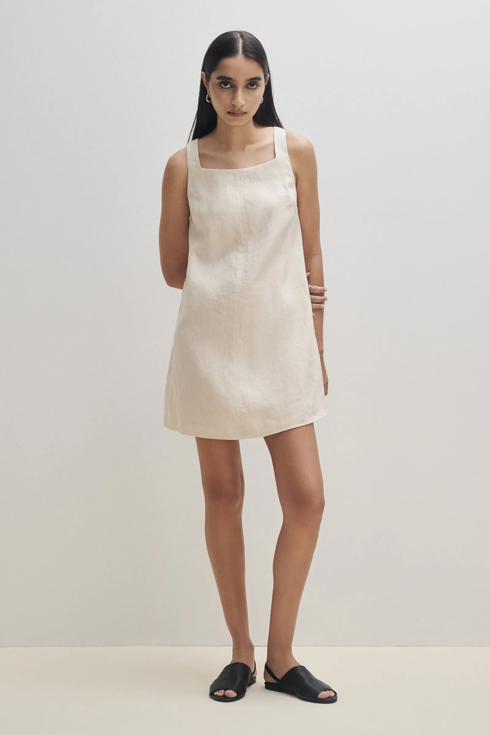 EDEN LINEN MINI DRESS