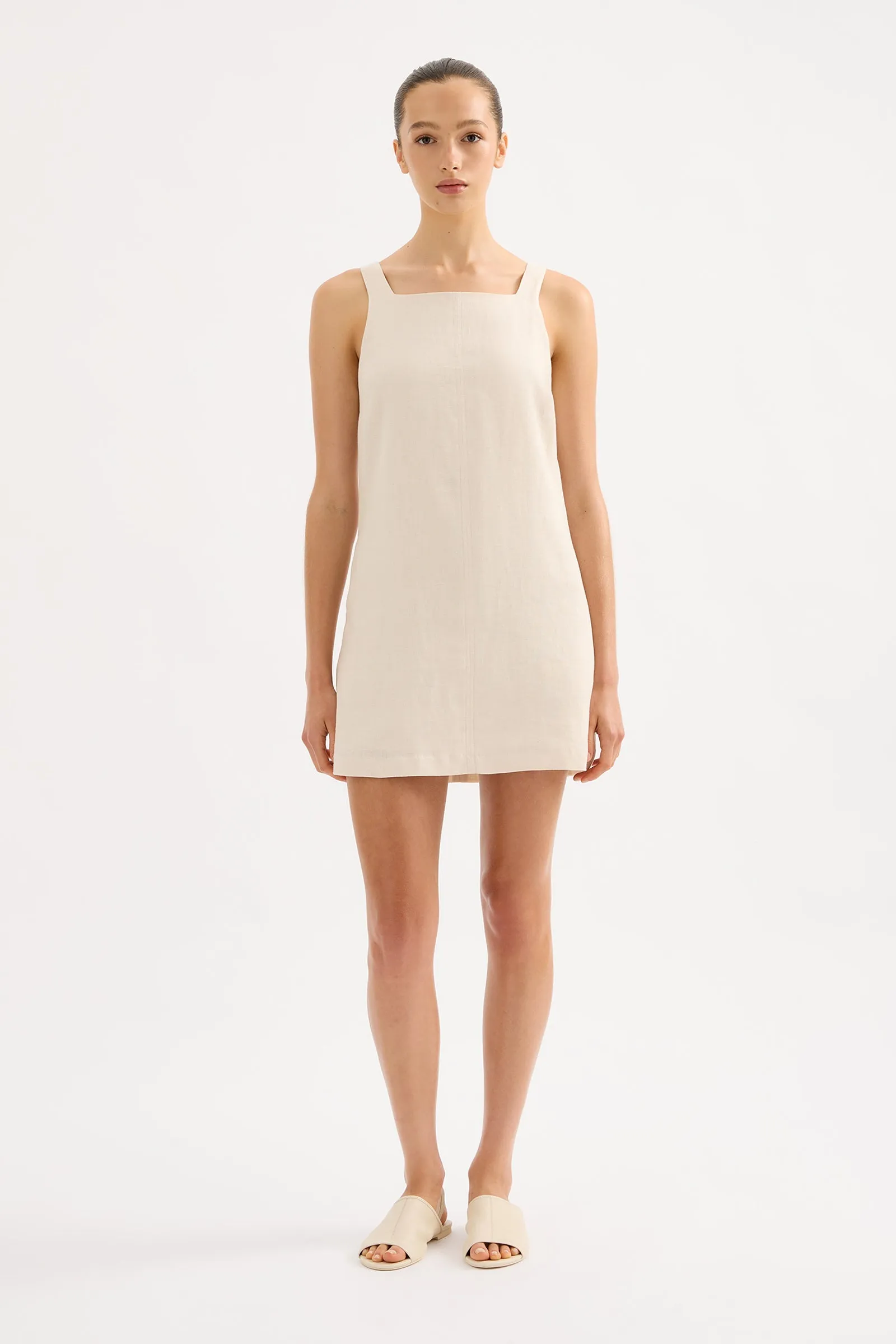 EDEN LINEN MINI DRESS