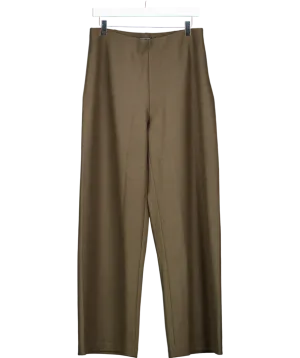 EileenFisher Brown Stretch Wide-leg Pant UK 10