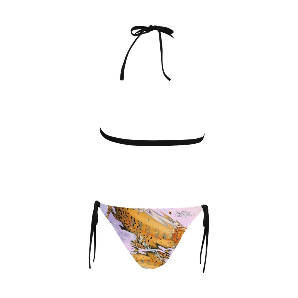 Ephemera Women's Halter Bikini Swimsuit