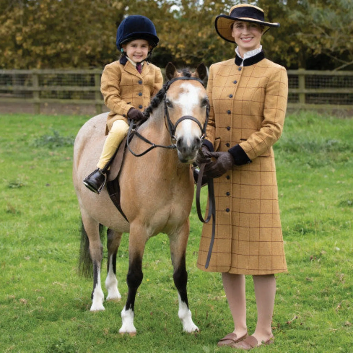 Equetech Longline Wheatley Tweed Leaders Jacket / Dress & Hat