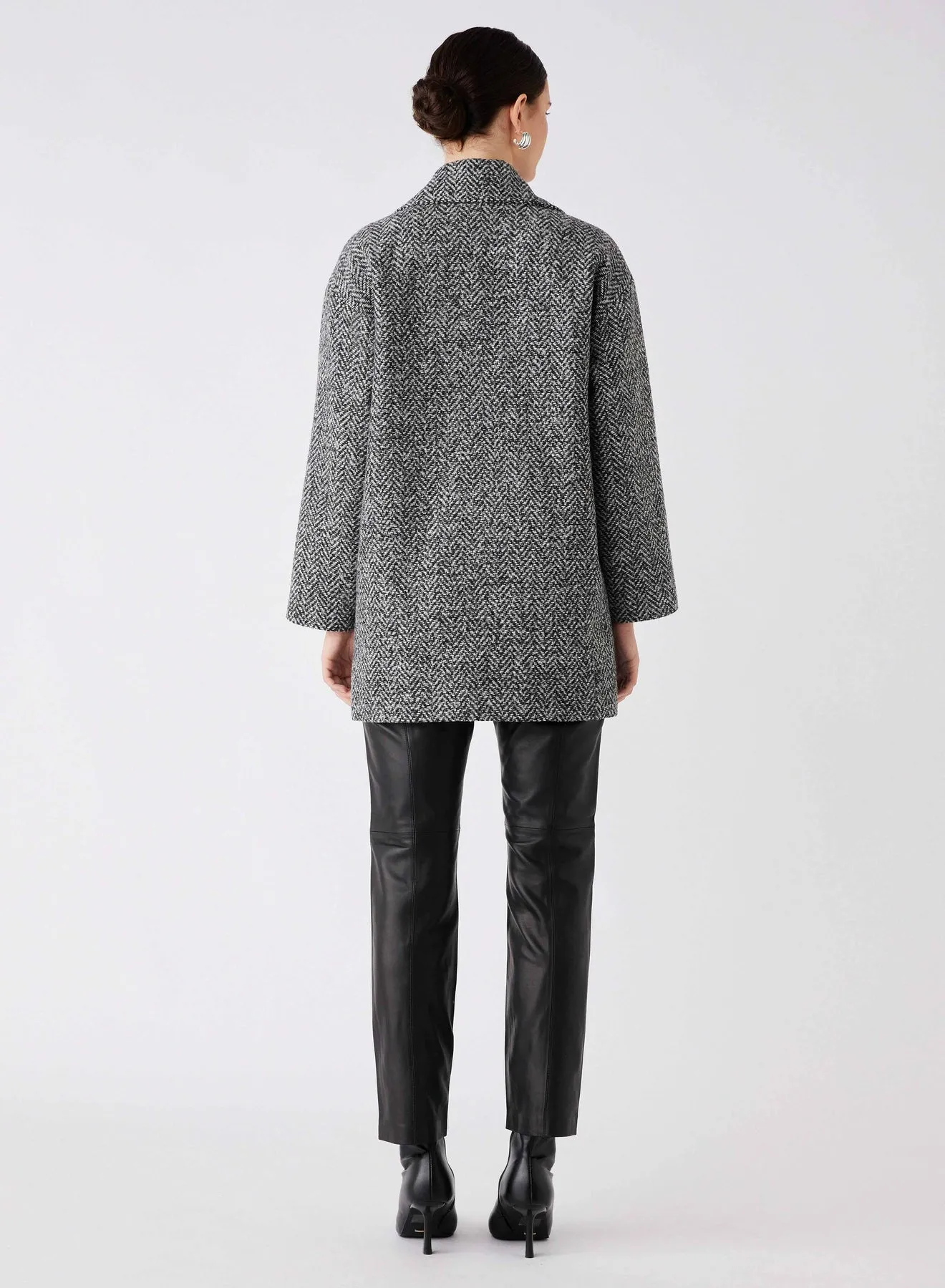 Esmaee Ace Blazer Coat - Herringbone