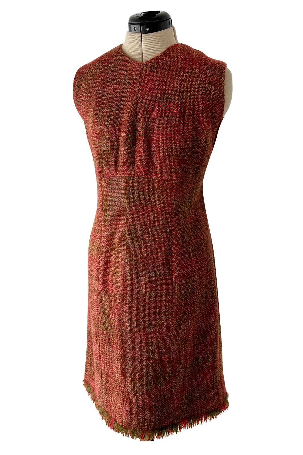 Fall 2000 Chanel by Karl Lagerfeld Haute Couture Runway Look 17 Sleeveless Dress & Coat