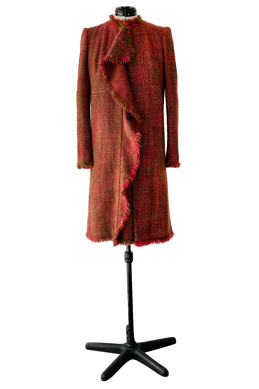 Fall 2000 Chanel by Karl Lagerfeld Haute Couture Runway Look 17 Sleeveless Dress & Coat