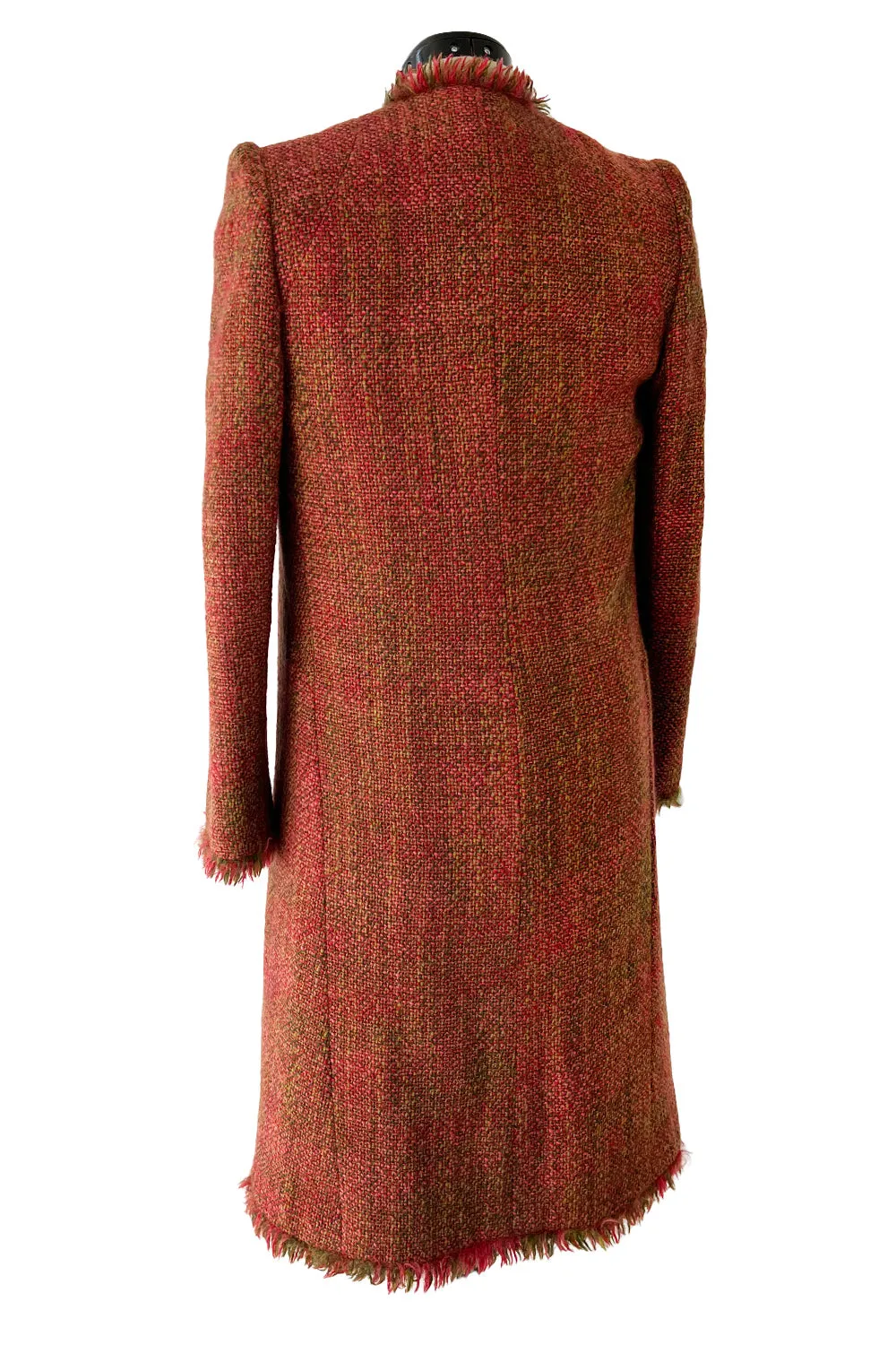 Fall 2000 Chanel by Karl Lagerfeld Haute Couture Runway Look 17 Sleeveless Dress & Coat