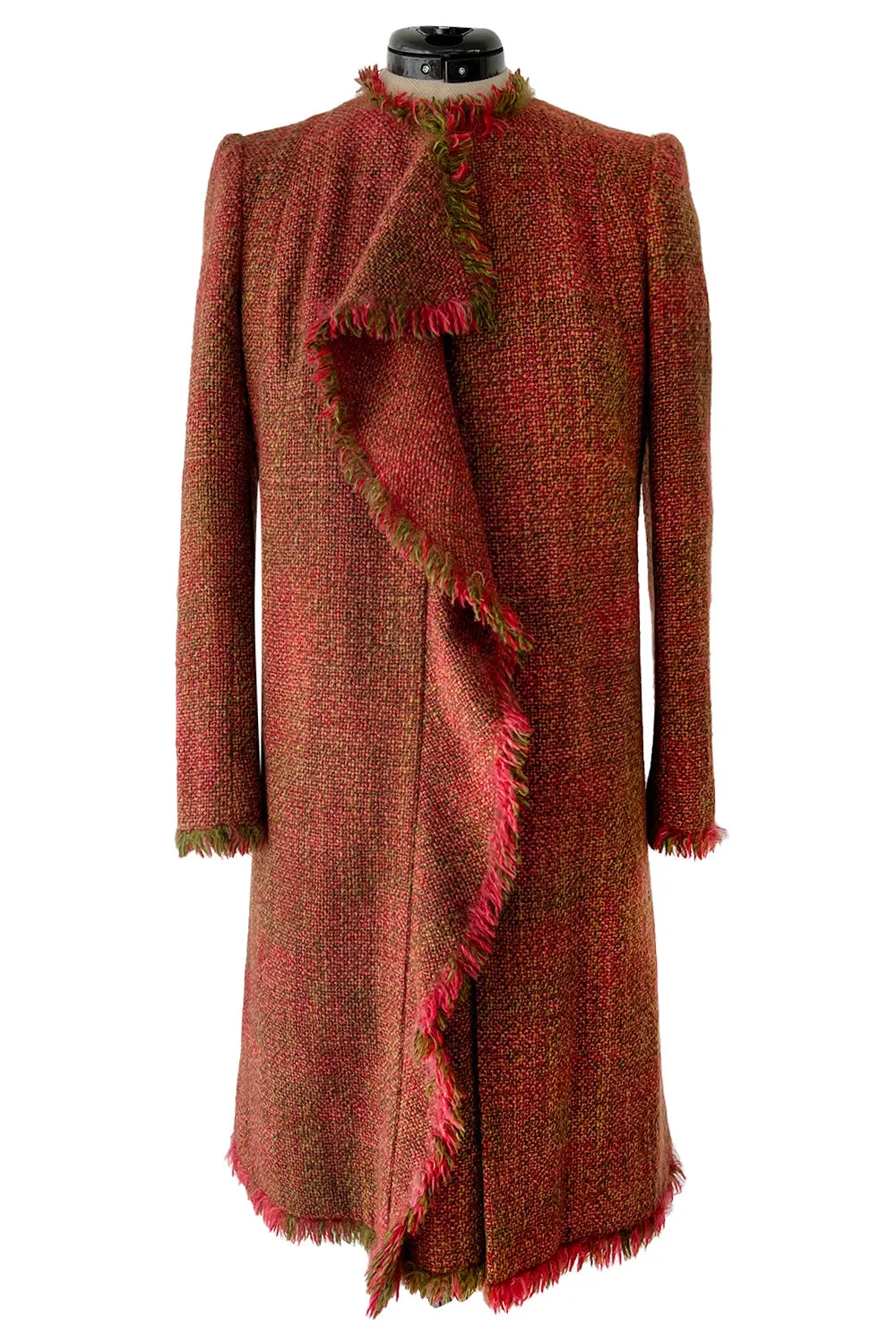 Fall 2000 Chanel by Karl Lagerfeld Haute Couture Runway Look 17 Sleeveless Dress & Coat