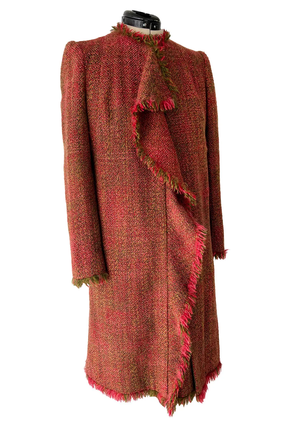 Fall 2000 Chanel by Karl Lagerfeld Haute Couture Runway Look 17 Sleeveless Dress & Coat