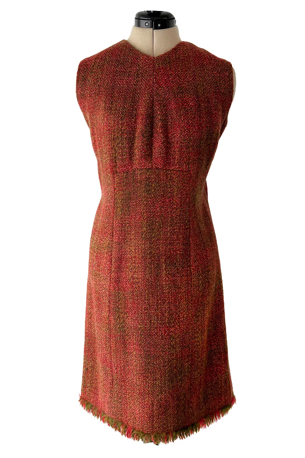 Fall 2000 Chanel by Karl Lagerfeld Haute Couture Runway Look 17 Sleeveless Dress & Coat