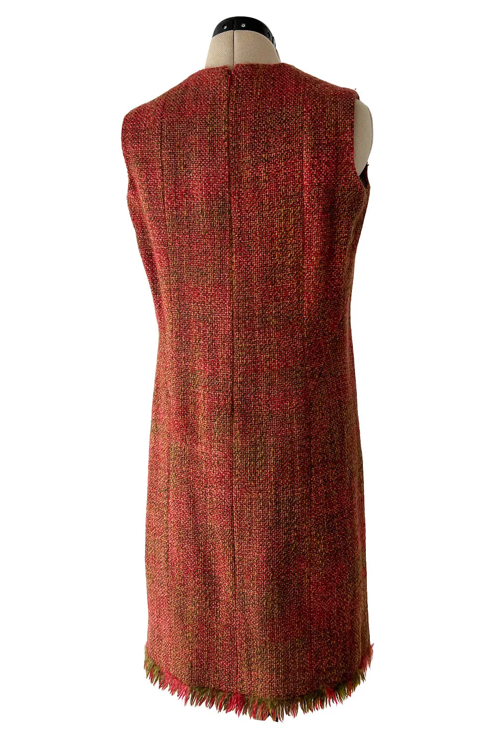 Fall 2000 Chanel by Karl Lagerfeld Haute Couture Runway Look 17 Sleeveless Dress & Coat