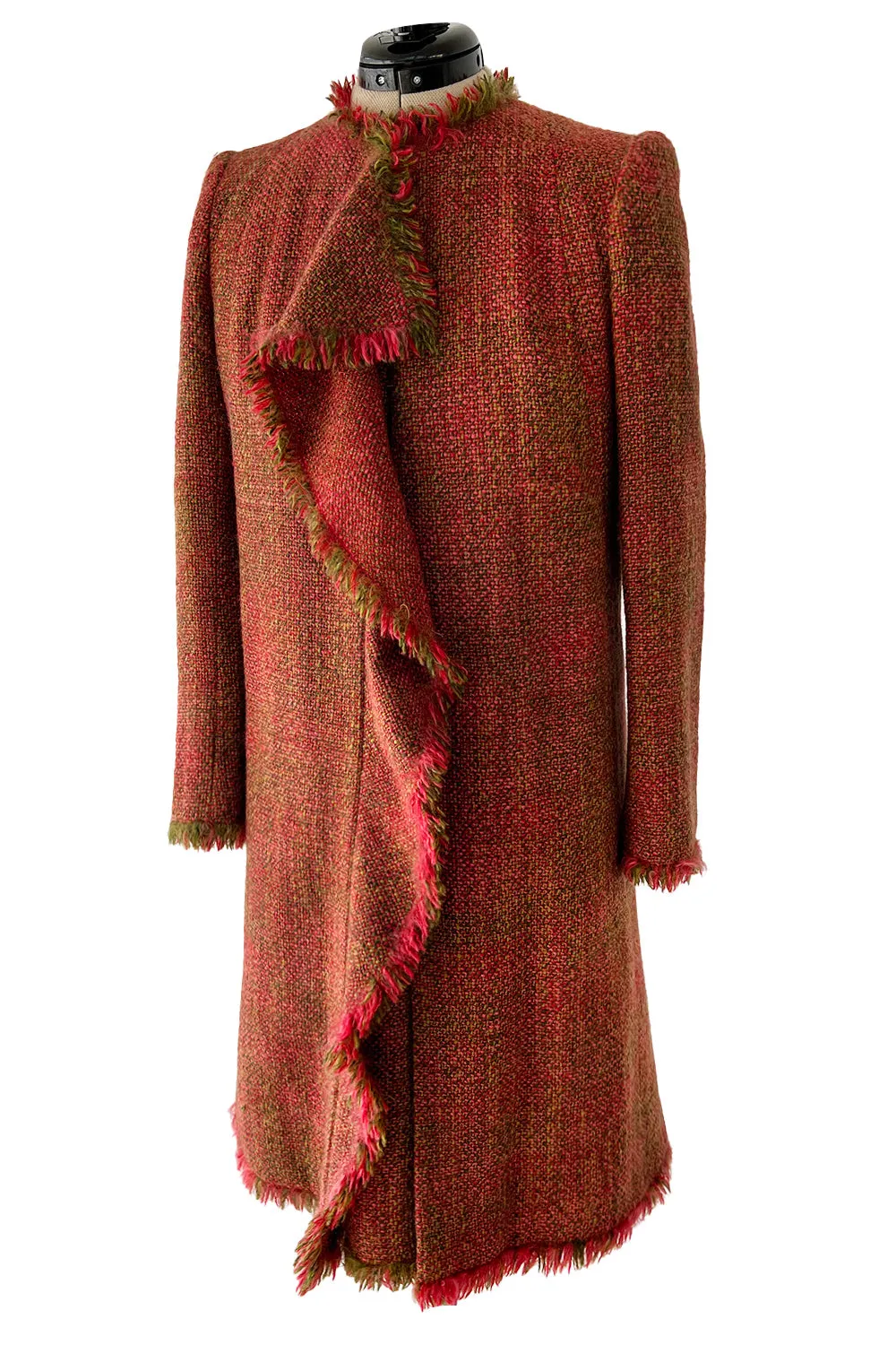Fall 2000 Chanel by Karl Lagerfeld Haute Couture Runway Look 17 Sleeveless Dress & Coat