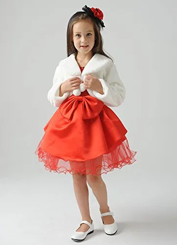 FAYBOX Cozy Faux Fur Bolero Shrug