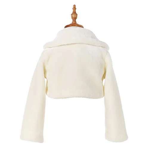 FAYBOX Cozy Faux Fur Bolero Shrug