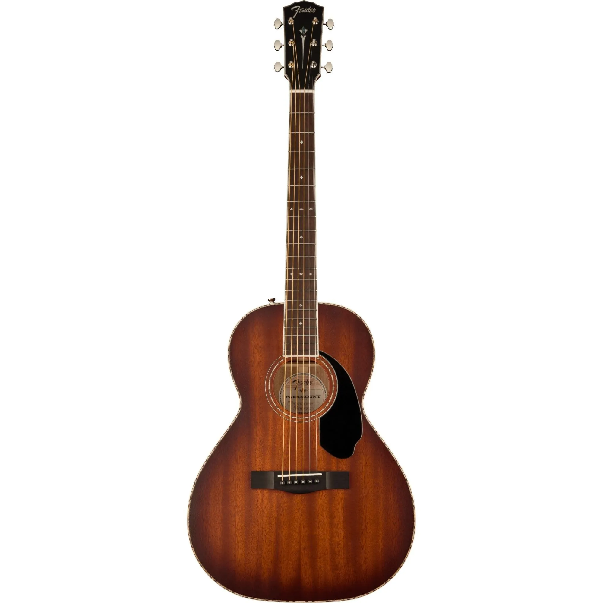 Fender PS-220E Parlor, All Mahogany, Aged Cognac Burst