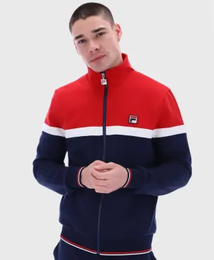 Fila Umar Colour Blocked Jacket Navy / Red