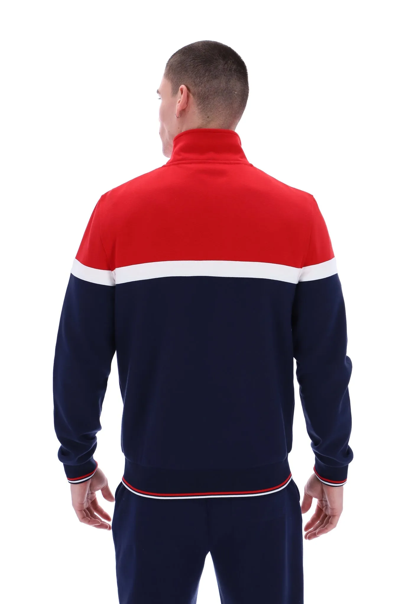 Fila Umar Colour Blocked Jacket Navy / Red
