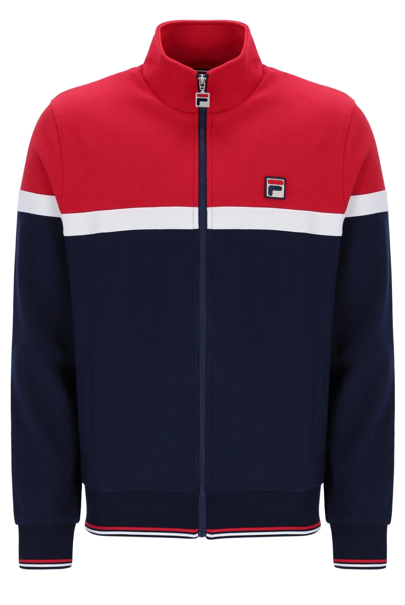 Fila Umar Colour Blocked Jacket Navy / Red