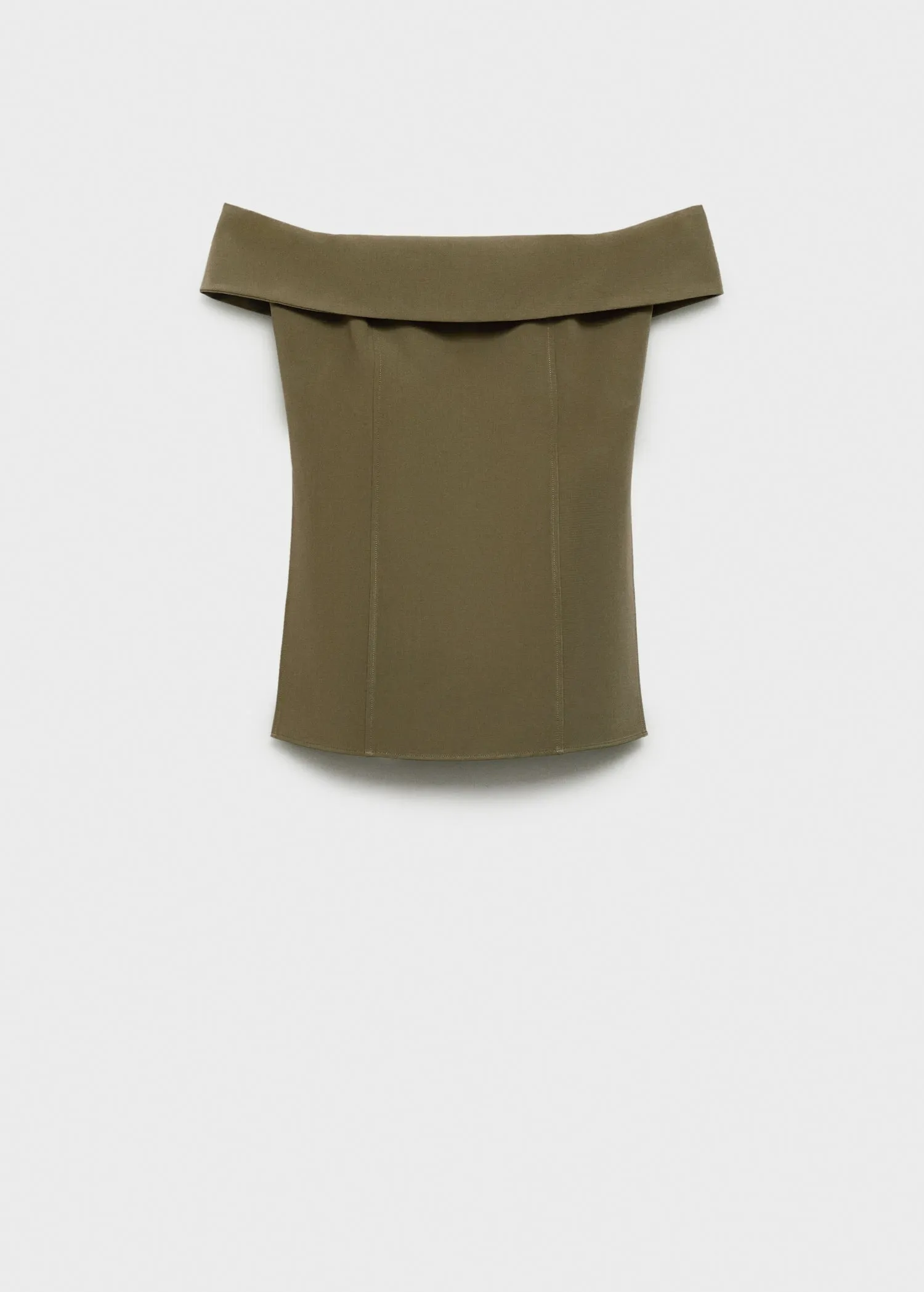 Fitted off-the-shoulder top