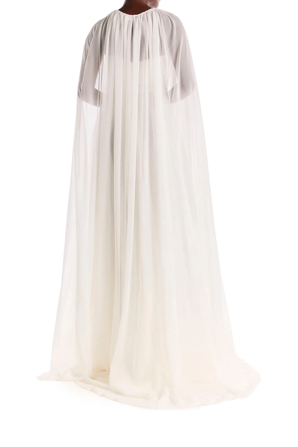 Floor Length Chiffon Evening Cape