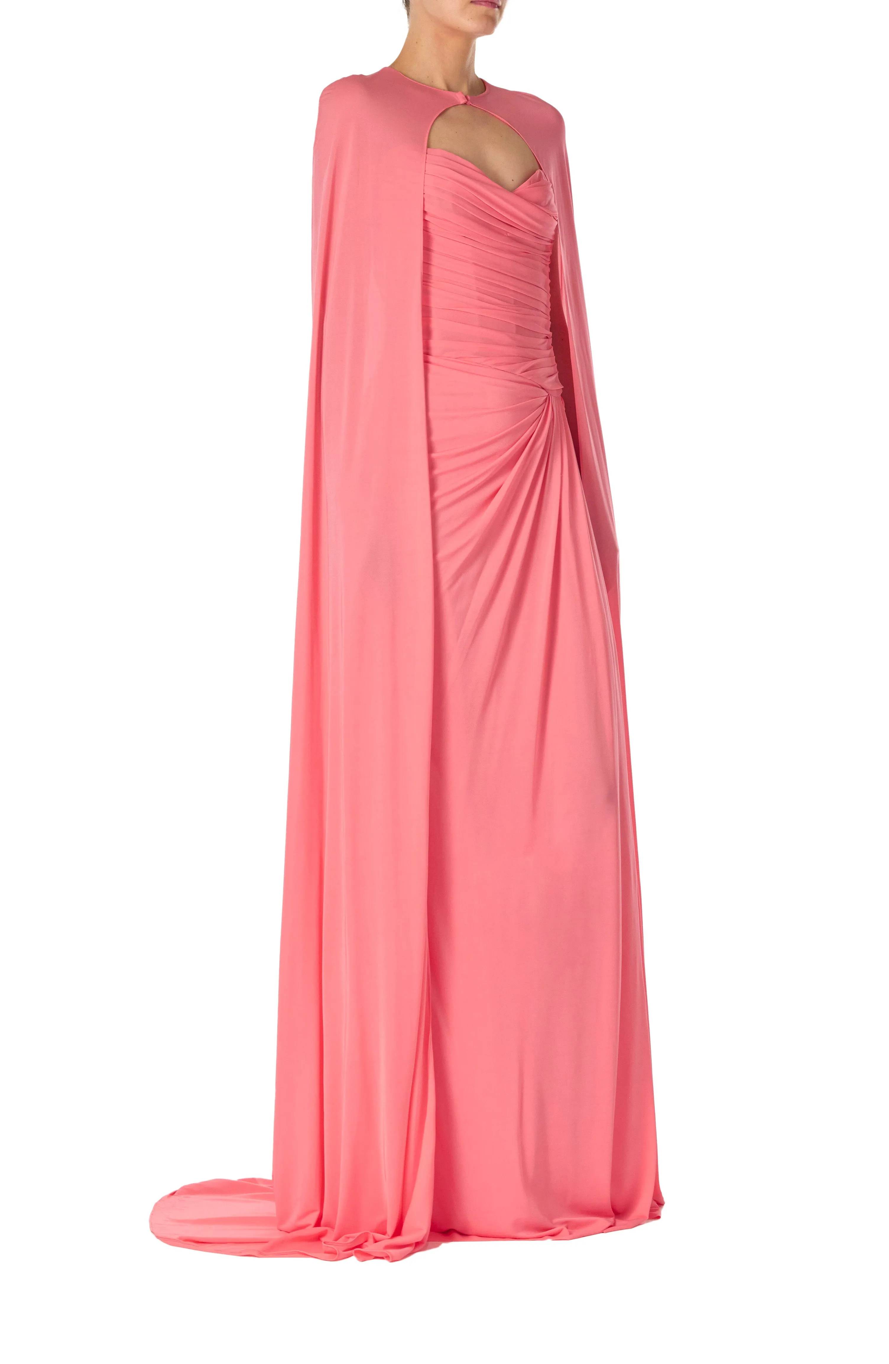 Floor Length Jersey Cape