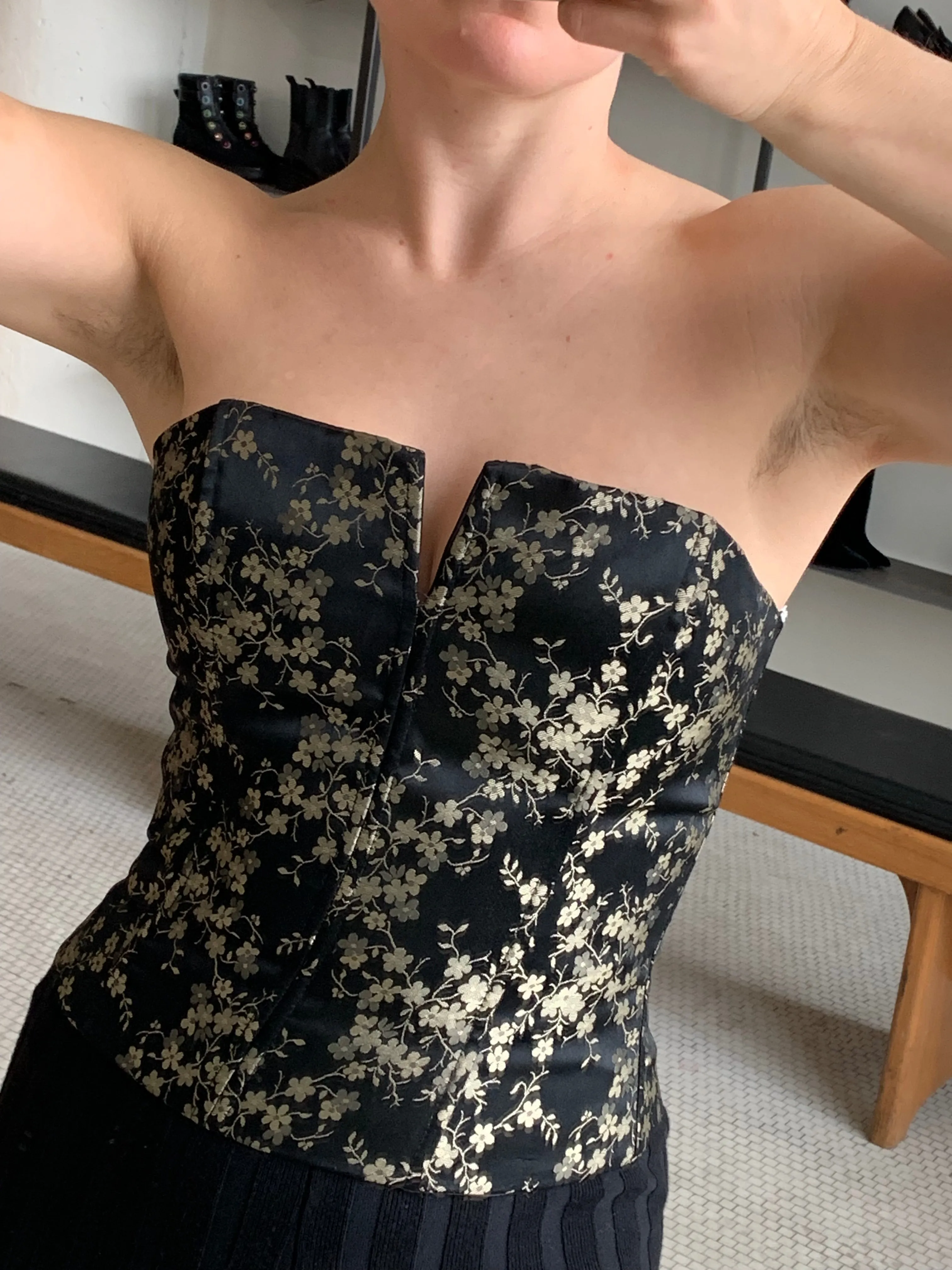 floral bustier