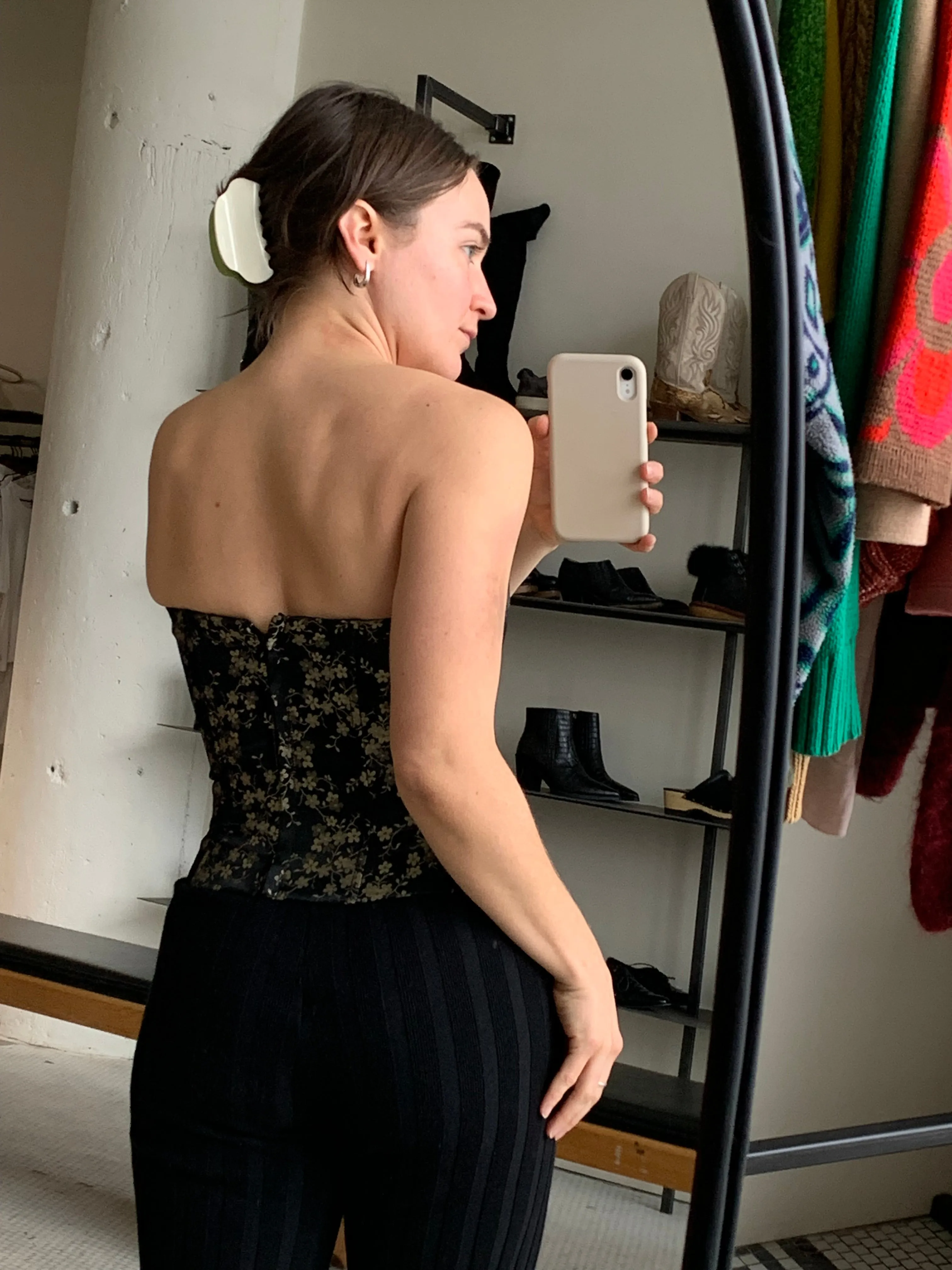 floral bustier