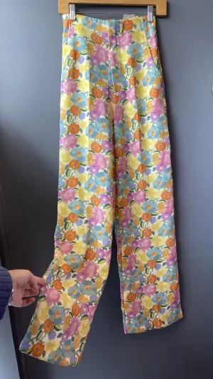 Floral Wide Leg Pants