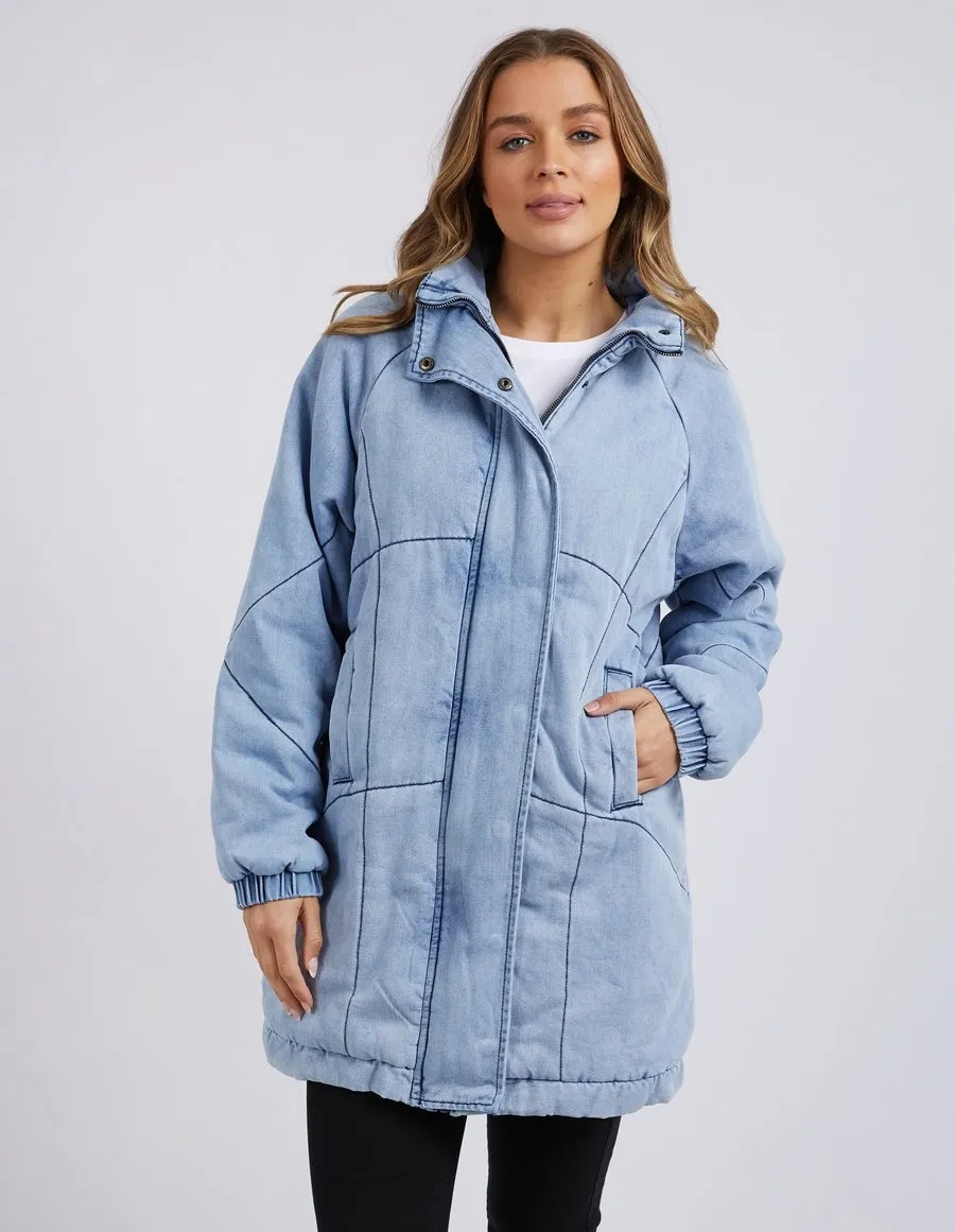 Foxwood Rosalee Longline Jacket - Light Blue
