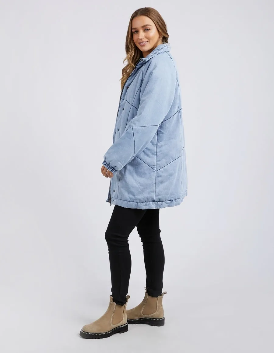 Foxwood Rosalee Longline Jacket - Light Blue