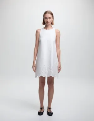 Fran Dress - White Cotton