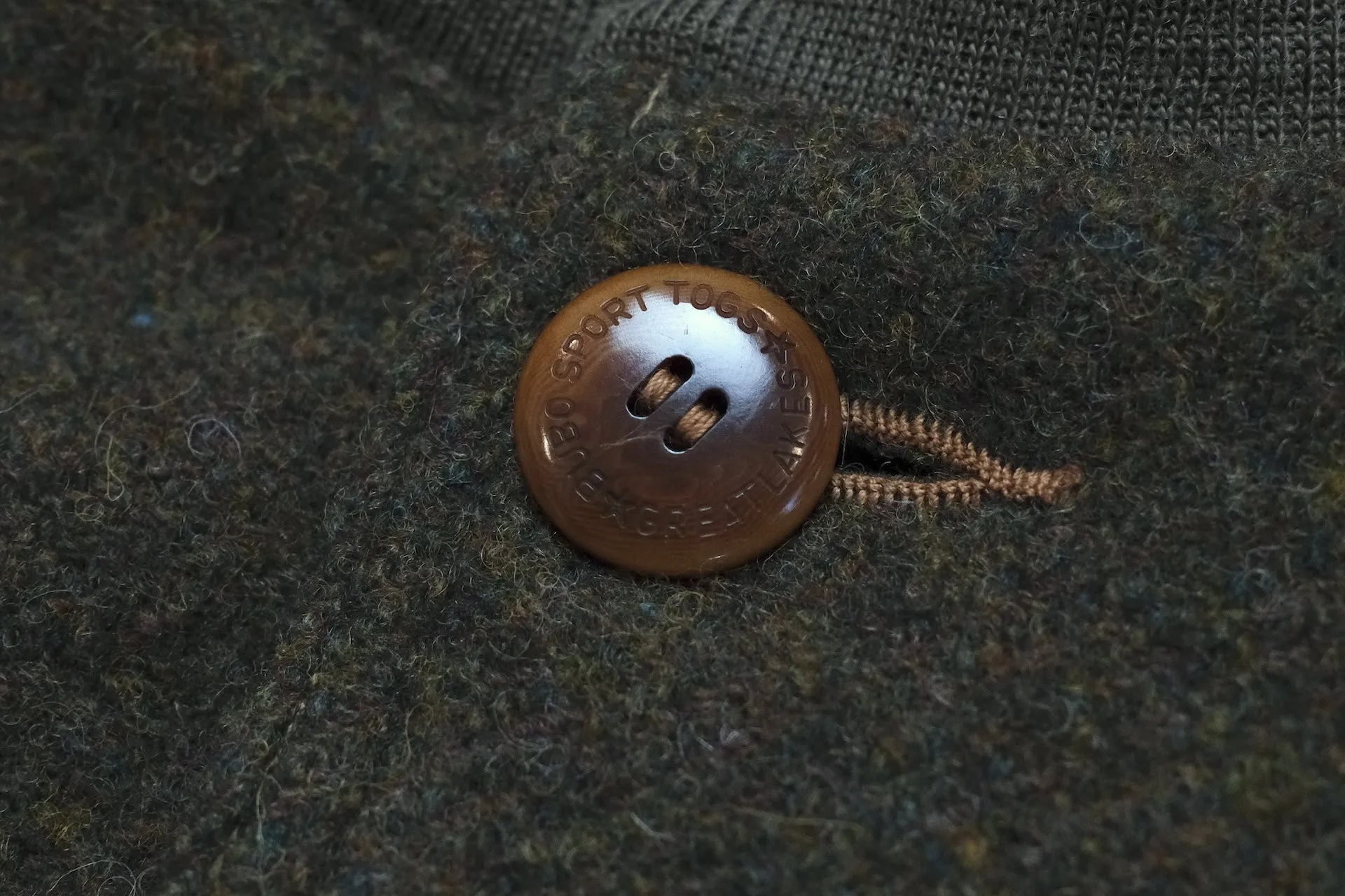 Freewheelers "Skagit" Wool Tweed Jacket (Grained Olive)