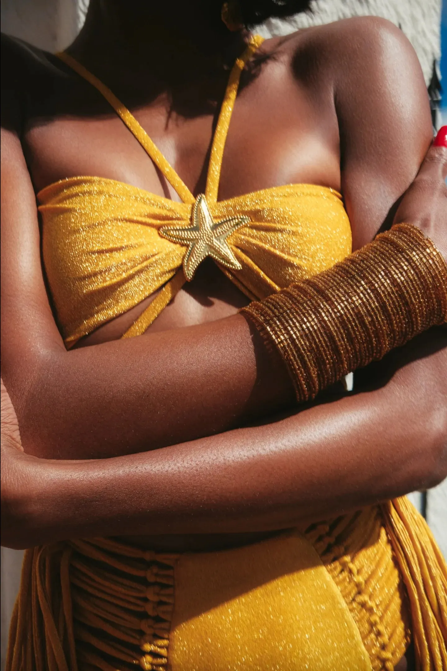 G Saints New Bora Bora Fringe Bottom/Top Bikini Set (As worn by Kelly Rowland)