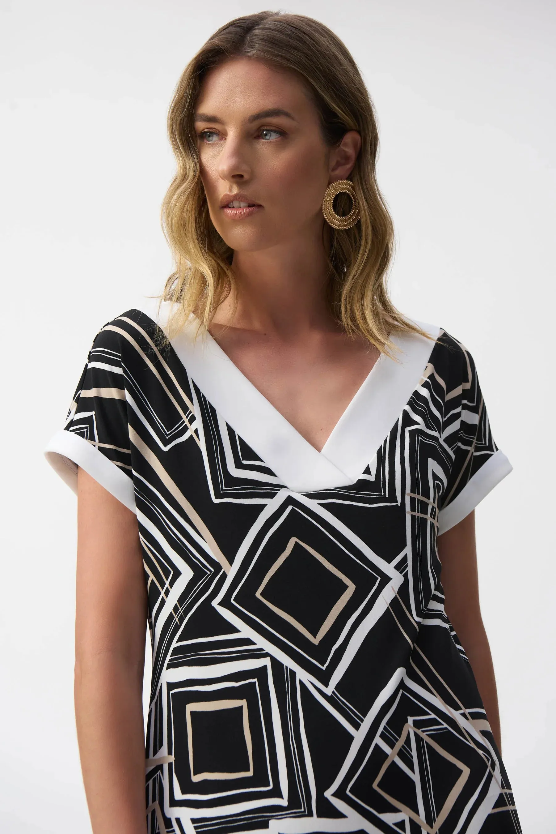 Geometric Shift Dress Style 251039