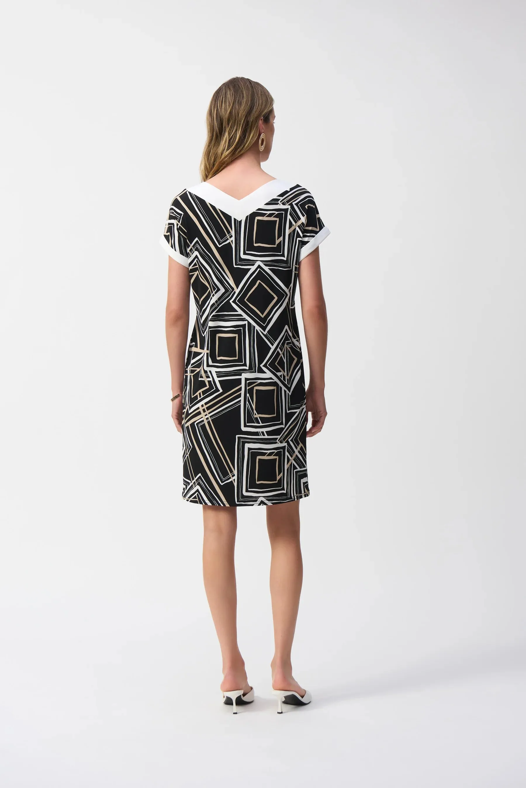 Geometric Shift Dress Style 251039