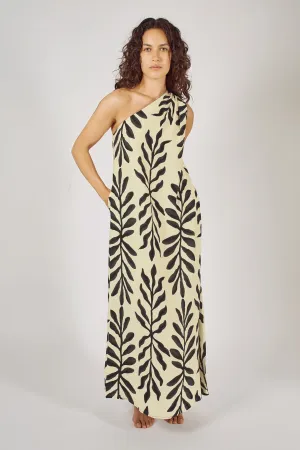Gia Dress - Cream/Black